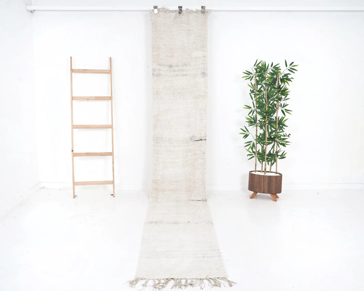 White Runner Rug 2' x 12' 2" | No. VR39803