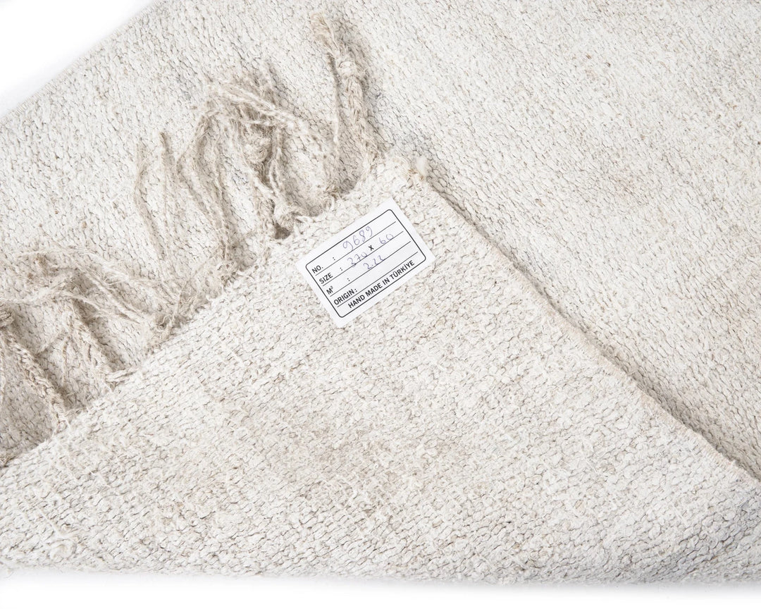 White Runner Rug 2' x 12' 2" | No. VR39803