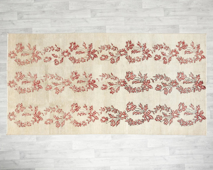 Multicolor Turkish Oushak Rug 4'9" x 8'9" Hand-Knotted | No. VR39833