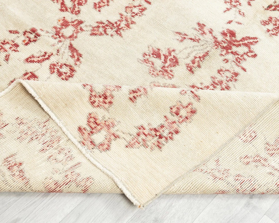 Multicolor Turkish Oushak Rug 4'9" x 8'9" Hand-Knotted | No. VR39833