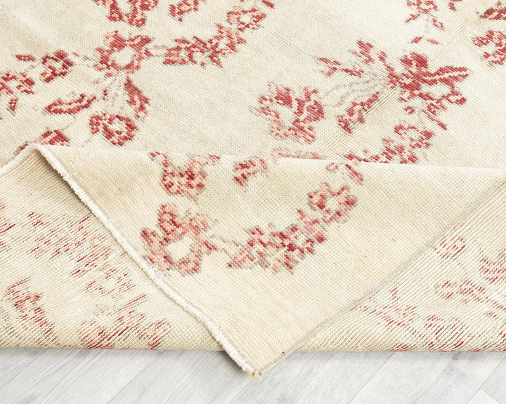 Multicolor Turkish Oushak Rug 4'9" x 8'9" Hand-Knotted | No. VR39833