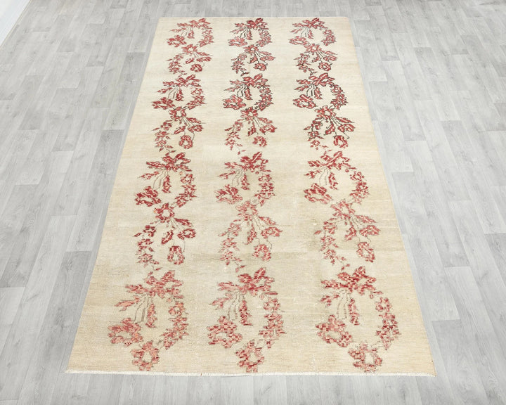 Multicolor Turkish Oushak Rug 4'9" x 8'9" Hand-Knotted | No. VR39833