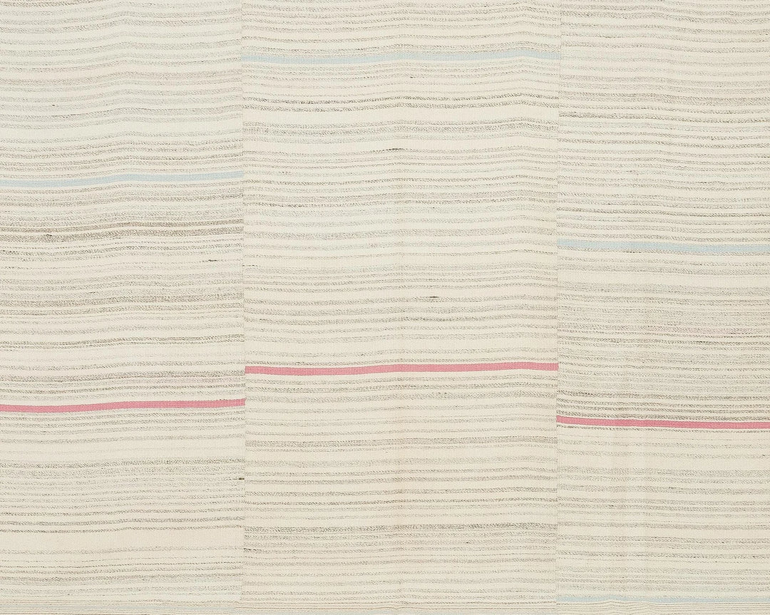 Beige Turkish Kilim Rug 10' x 13' 2" Flat-Weave | No. VR39841