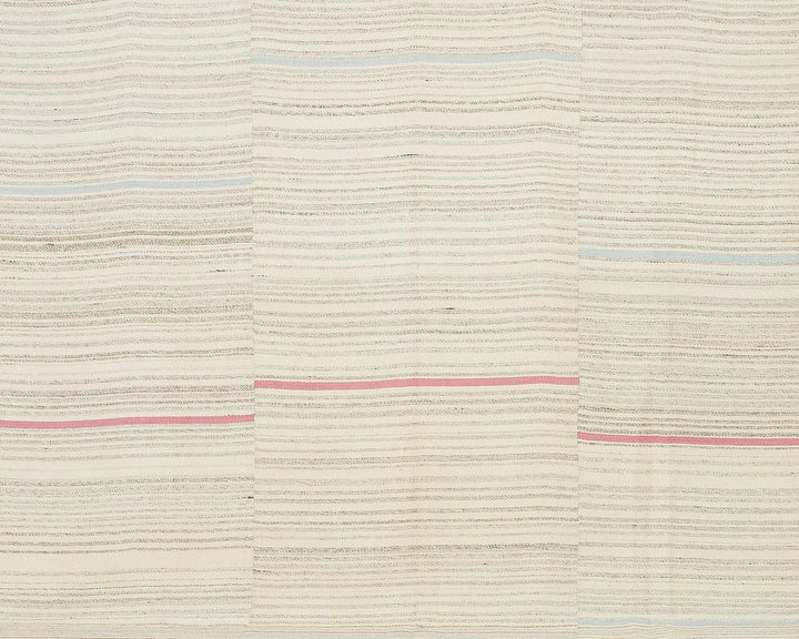 Beige Turkish Kilim Rug 10' x 13' 2" Flat-Weave | No. VR39841