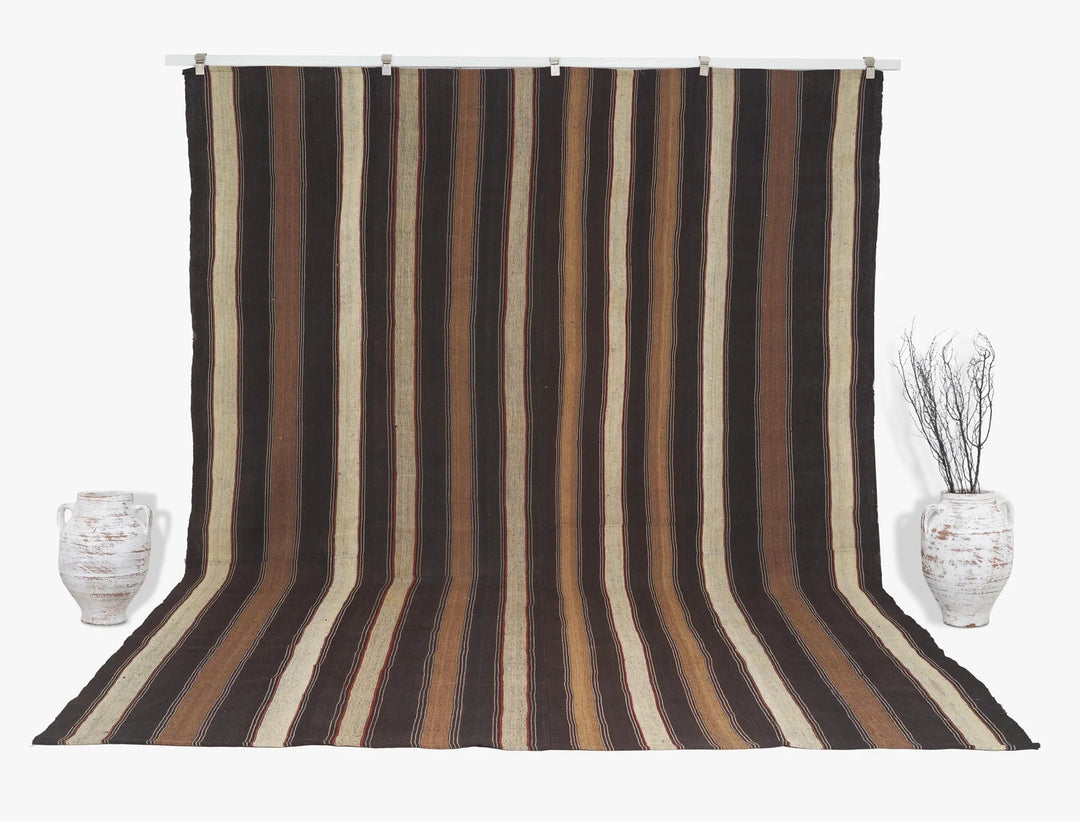 Multicolor Turkish Kilim Rug 8'6" x 11'6" Flat-Weave | No. VR39847