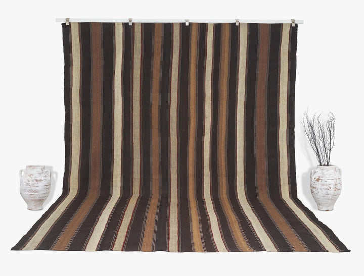 Multicolor Turkish Kilim Rug 8'6" x 11'6" Flat-Weave | No. VR39847