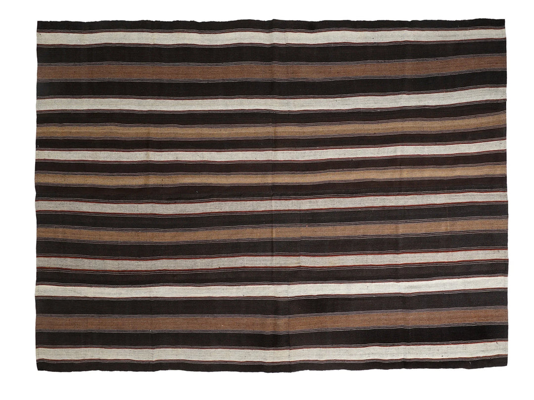 Multicolor Turkish Kilim Rug 8'6" x 11'6" Flat-Weave | No. VR39847