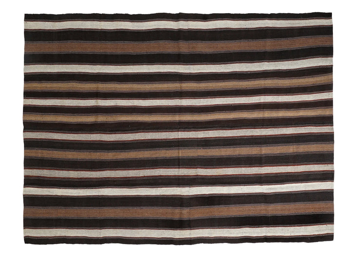 Multicolor Turkish Kilim Rug 8'6" x 11'6" Flat-Weave | No. VR39847