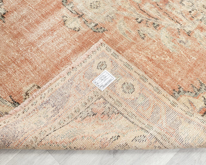 Multicolor Turkish Oushak Rug 5'6" x 9'2" Hand-Knotted | No. VR39869