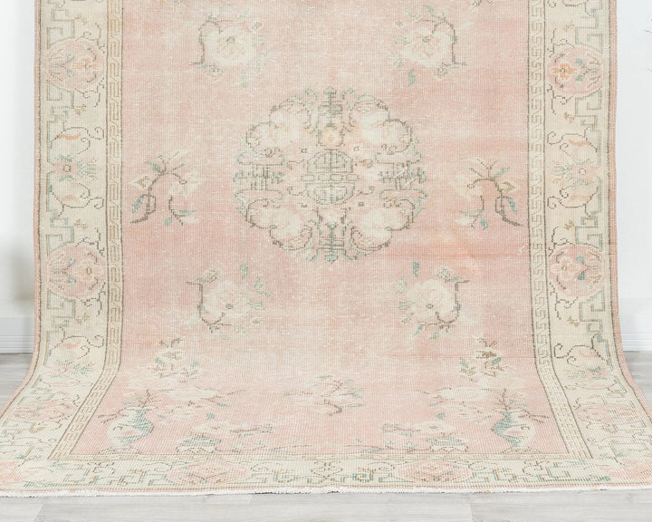 Multicolor Turkish Oushak Rug 6' x 9' 10" Hand-Knotted | No. VR39920