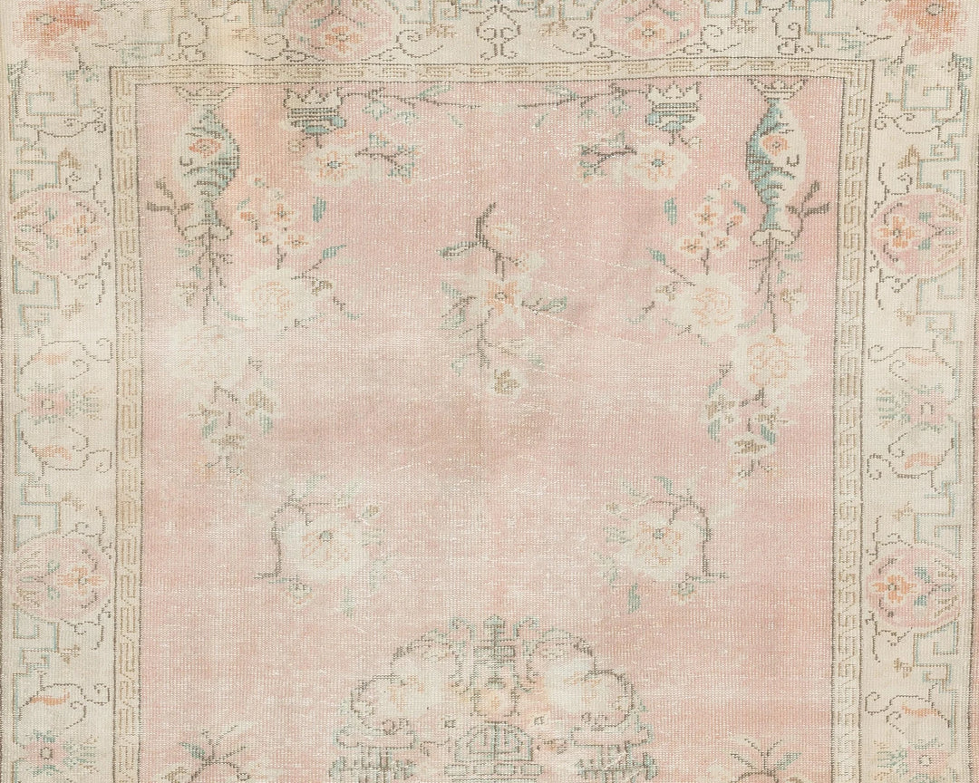 Multicolor Turkish Oushak Rug 6' x 9' 10" Hand-Knotted | No. VR39920
