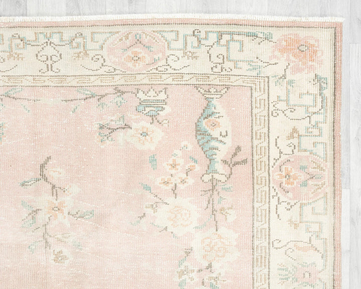 Multicolor Turkish Oushak Rug 6' x 9' 10" Hand-Knotted | No. VR39920