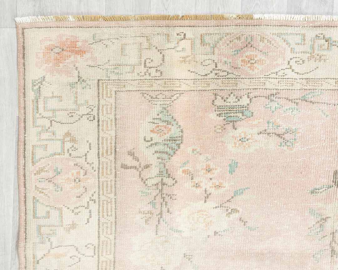 Multicolor Turkish Oushak Rug 6' x 9' 10" Hand-Knotted | No. VR39920