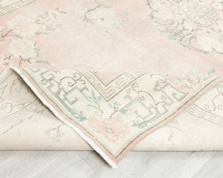 Multicolor Turkish Oushak Rug 6' x 9' 10" Hand-Knotted | No. VR39920