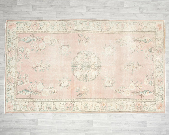 Multicolor Turkish Oushak Rug 6' x 9' 10" Hand-Knotted | No. VR39920