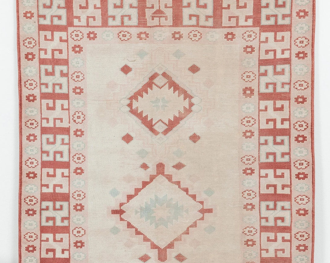 Multicolor Turkish Oushak Rug 3' 11" x 6' 1" Hand-Knotted | No. VR39993