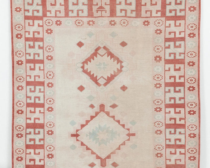 Multicolor Turkish Oushak Rug 3' 11" x 6' 1" Hand-Knotted | No. VR39993