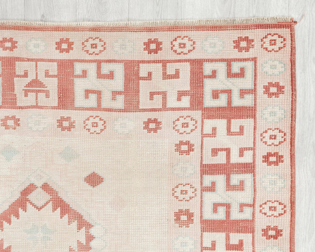 Multicolor Turkish Oushak Rug 3' 11" x 6' 1" Hand-Knotted | No. VR39993