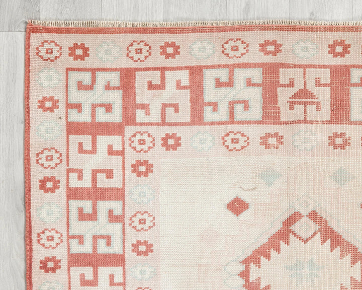 Multicolor Turkish Oushak Rug 3' 11" x 6' 1" Hand-Knotted | No. VR39993