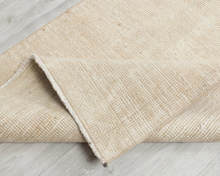 Beige Turkish Oushak Rug 3' 1" x 11' 6" Hand-Knotted | No. VR40005