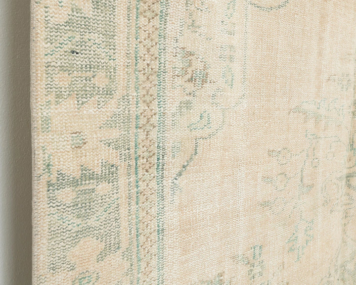 Beige Turkish Oushak Rug 5' 11" x 8' 10" Hand-Knotted | No. VR40196