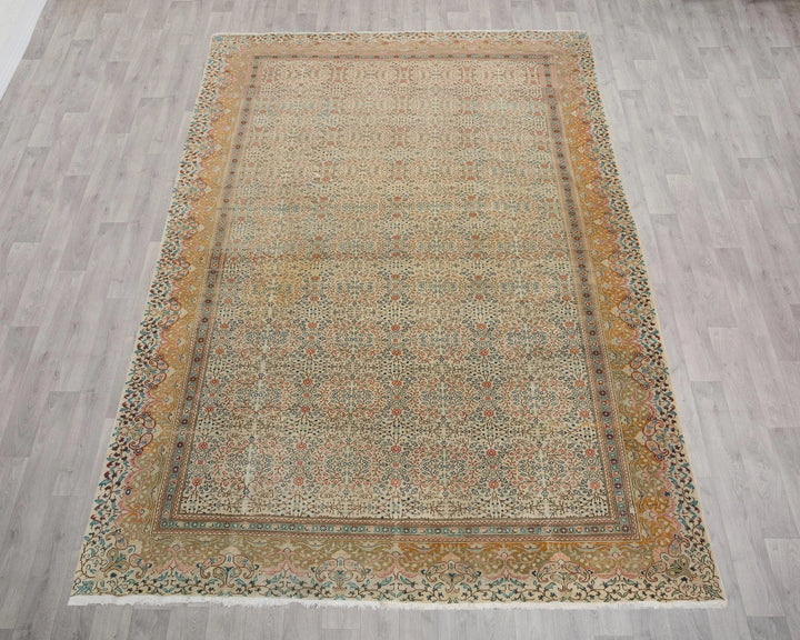 Multicolor Turkish Oushak Rug 8' x 11' 4" Hand-Knotted | No. VR40260