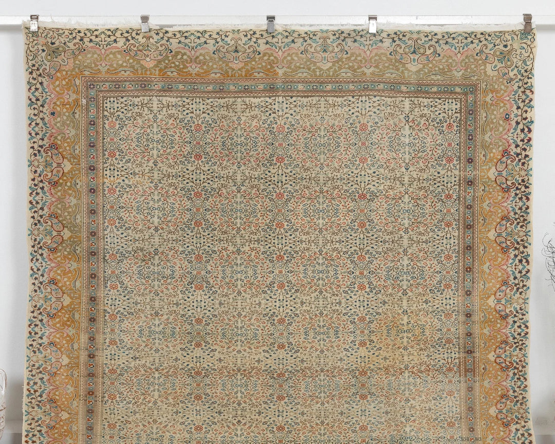 Multicolor Turkish Oushak Rug 8' x 11' 4" Hand-Knotted | No. VR40260