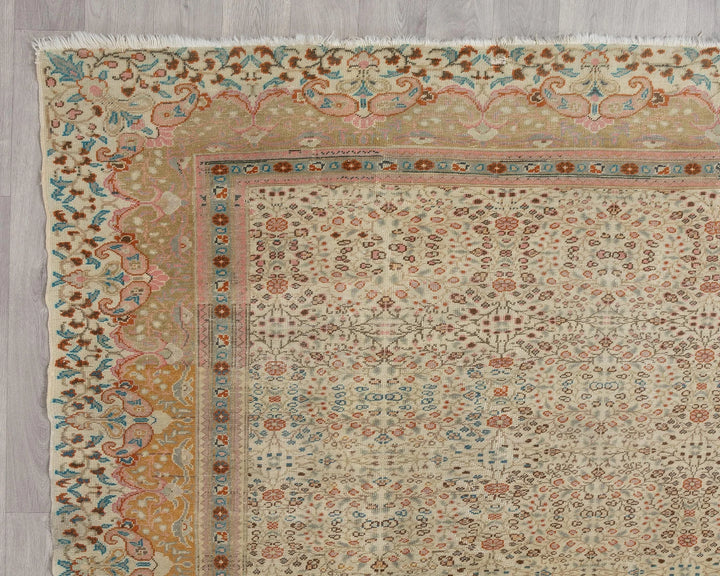 Multicolor Turkish Oushak Rug 8' x 11' 4" Hand-Knotted | No. VR40260