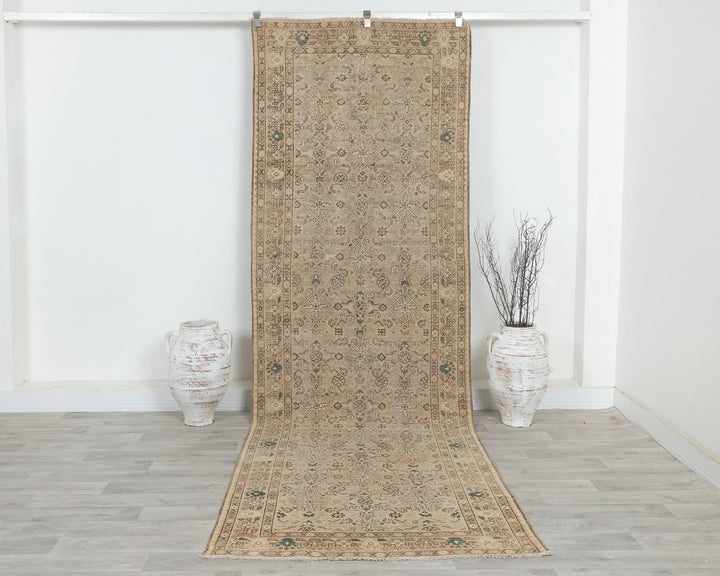 Beige Runner Rug 3' 9" x 11' 6" | No. VR40261