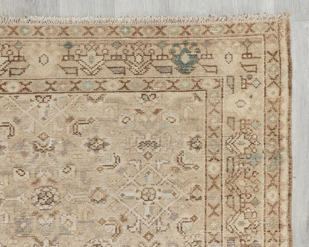 Beige Runner Rug 3' 9" x 11' 6" | No. VR40261