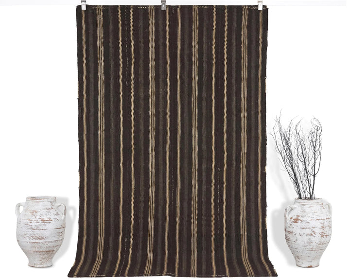 Multicolor Turkish Kilim Rug 4' 11" x 7' 9" Flat-Weave | No. VR40398