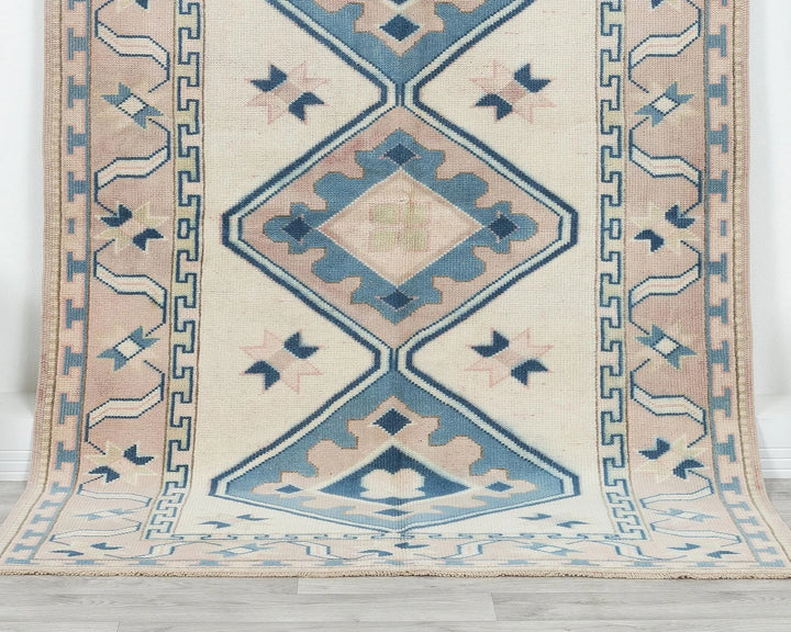 Multicolor Turkish Oushak Rug 4' 4" x 6' 7" Hand-Knotted | No. VR40455