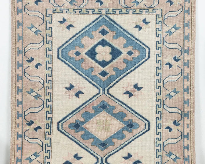 Multicolor Turkish Oushak Rug 4' 4" x 6' 7" Hand-Knotted | No. VR40455