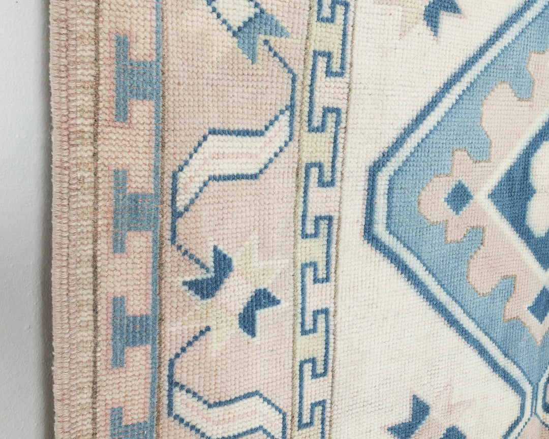 Multicolor Turkish Oushak Rug 4' 4" x 6' 7" Hand-Knotted | No. VR40455