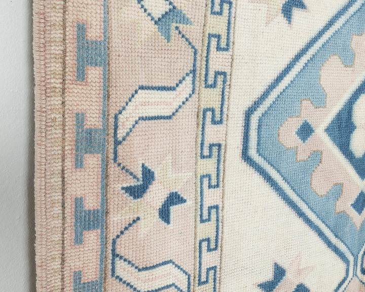 Multicolor Turkish Oushak Rug 4' 4" x 6' 7" Hand-Knotted | No. VR40455