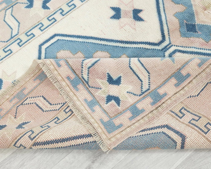 Multicolor Turkish Oushak Rug 4' 4" x 6' 7" Hand-Knotted | No. VR40455
