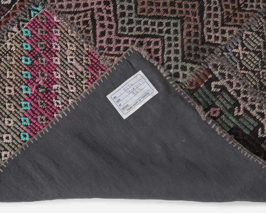 Rust Turkish Kilim Rug 9' x 11' 6" Flat-Weave | No. VR40502