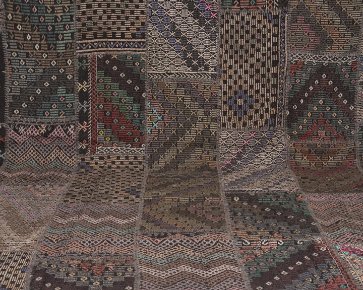 Rust Turkish Kilim Rug 9' x 11' 6" Flat-Weave | No. VR40502