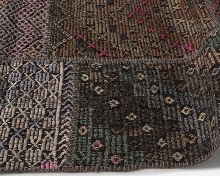 Rust Turkish Kilim Rug 9' x 11' 6" Flat-Weave | No. VR40502