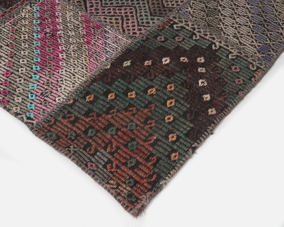 Rust Turkish Kilim Rug 9' x 11' 6" Flat-Weave | No. VR40502