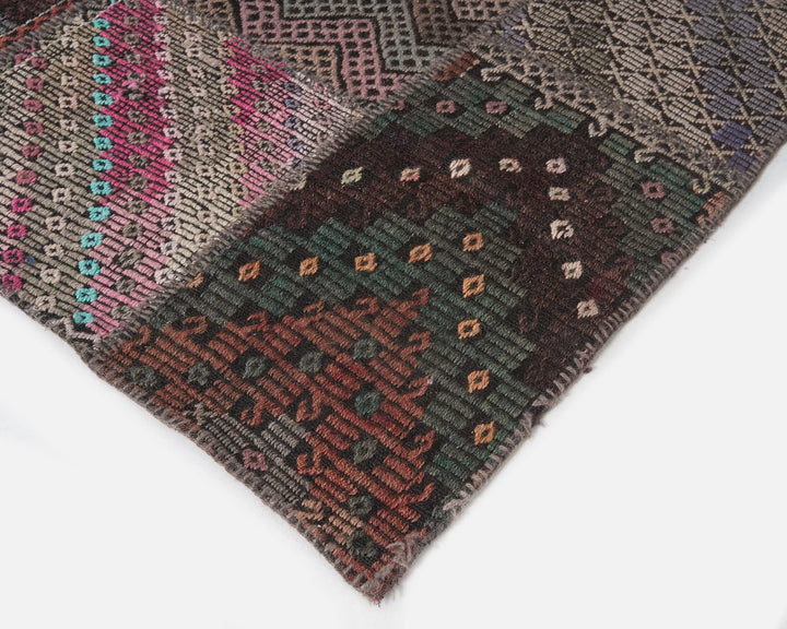 Rust Turkish Kilim Rug 9' x 11' 6" Flat-Weave | No. VR40502