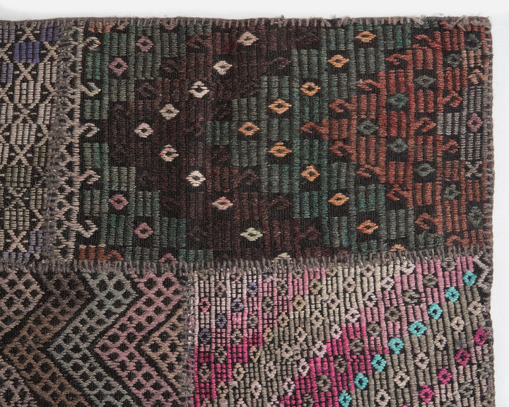 Rust Turkish Kilim Rug 9' x 11' 6" Flat-Weave | No. VR40502