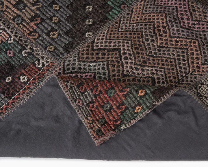 Rust Turkish Kilim Rug 9' x 11' 6" Flat-Weave | No. VR40502