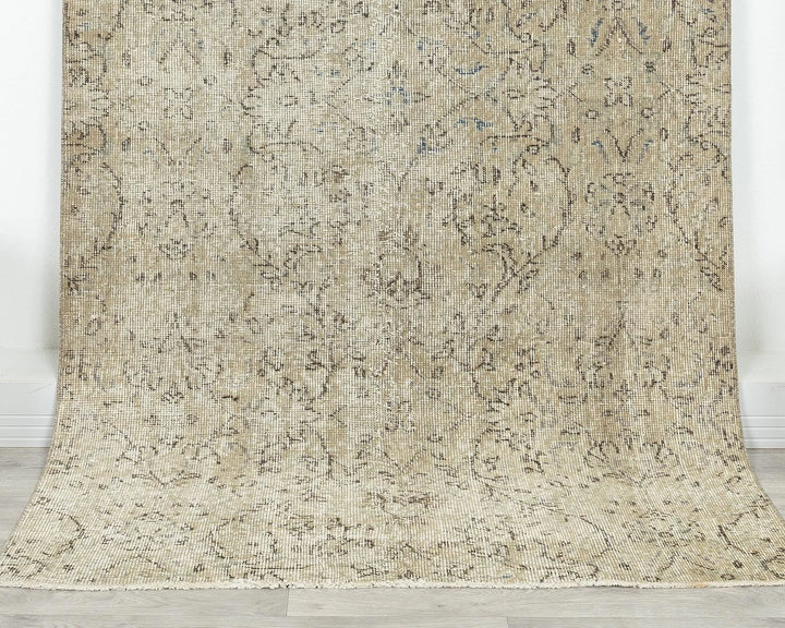 Multicolor Turkish Oushak Rug 6'8" x 3'8" Hand-Knotted | No. VR40506