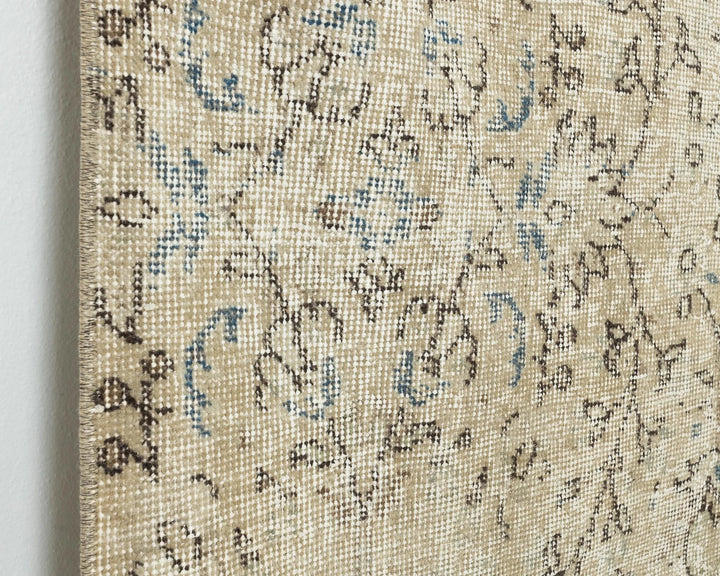 Multicolor Turkish Oushak Rug 6'8" x 3'8" Hand-Knotted | No. VR40506