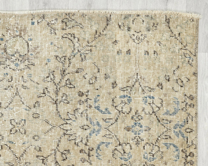 Multicolor Turkish Oushak Rug 6'8" x 3'8" Hand-Knotted | No. VR40506