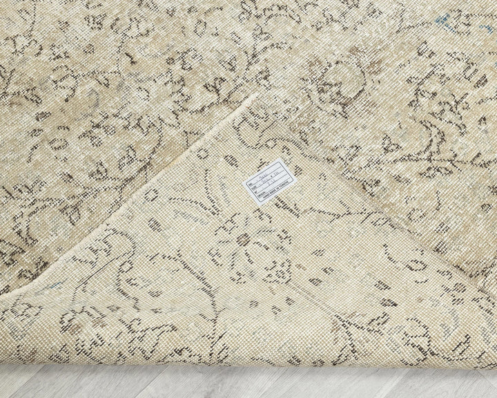 Multicolor Turkish Oushak Rug 6'8" x 3'8" Hand-Knotted | No. VR40506