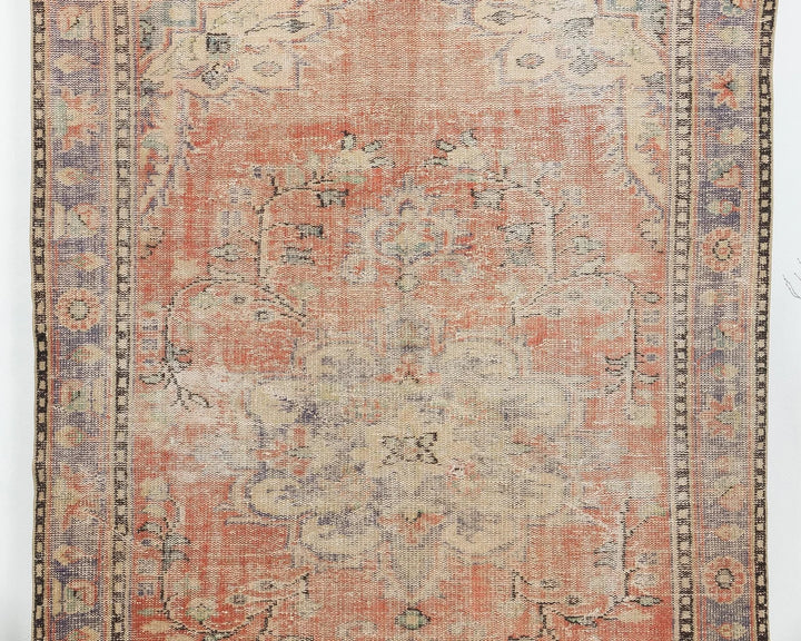 Multicolor Turkish Oushak Rug 5'10" x 9'2" Hand-Knotted | No. VR40557