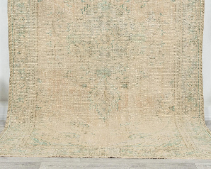 Multicolor Turkish Oushak Rug 5' 5" x 9' Hand-Knotted | No. VR40613