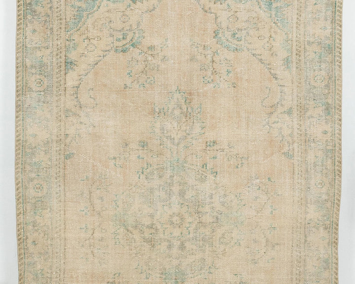 Multicolor Turkish Oushak Rug 5' 5" x 9' Hand-Knotted | No. VR40613